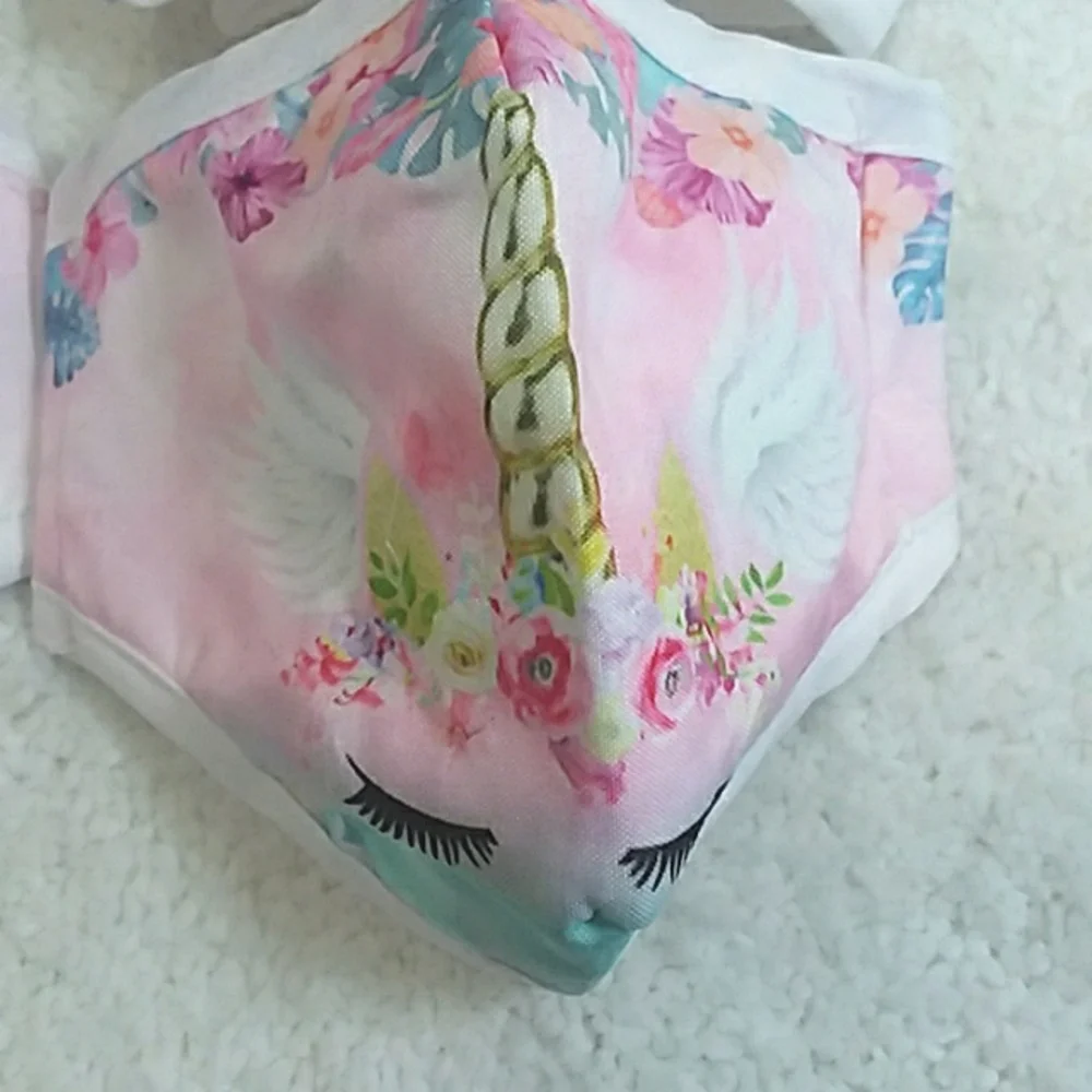 4pk Unicorn Mask Set